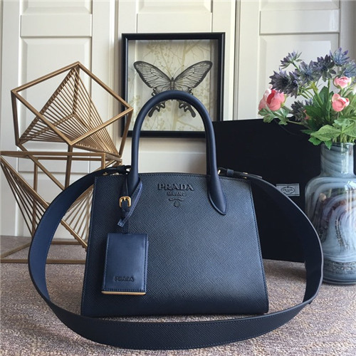 prada monochrome saffiano bag