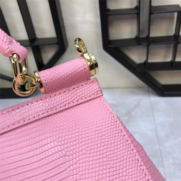 Dolce & Gabbana D&G Bag Sicily Leather Shoulder Bag pink - Image 4