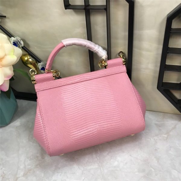Dolce & Gabbana D&G Bag Sicily Leather Shoulder Bag pink - Image 6