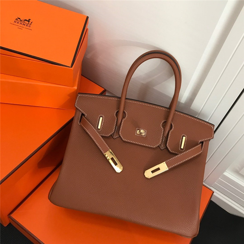 New Hermes Birkin Bag 30cm Etoupe Togo Leather - Image 6