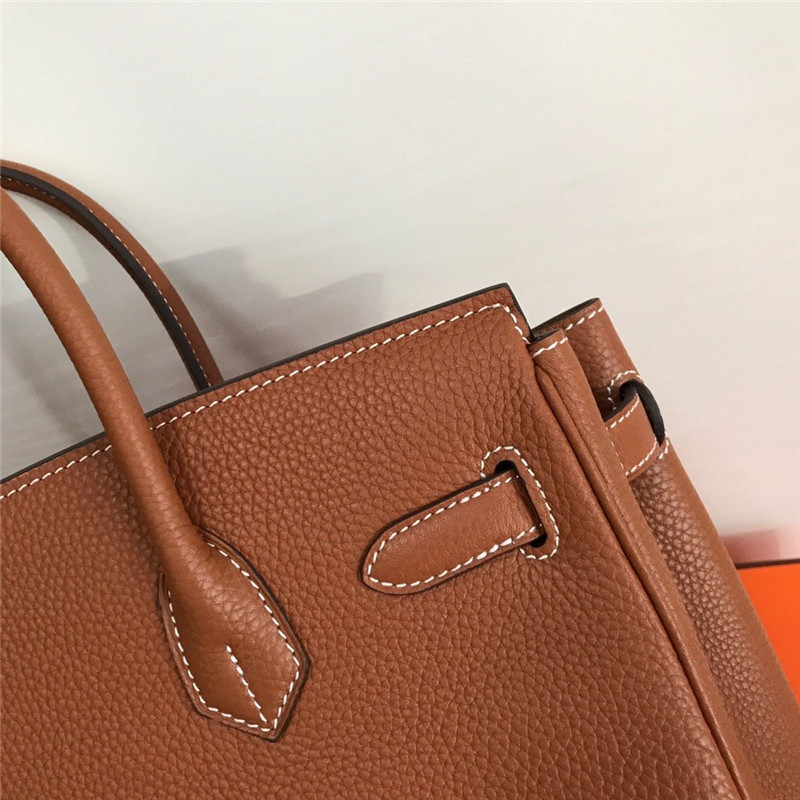 New Hermes Birkin Bag 30cm Etoupe Togo Leather - Image 9