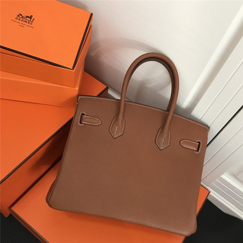 New Hermes Birkin Bag 30cm Etoupe Togo Leather - Image 2