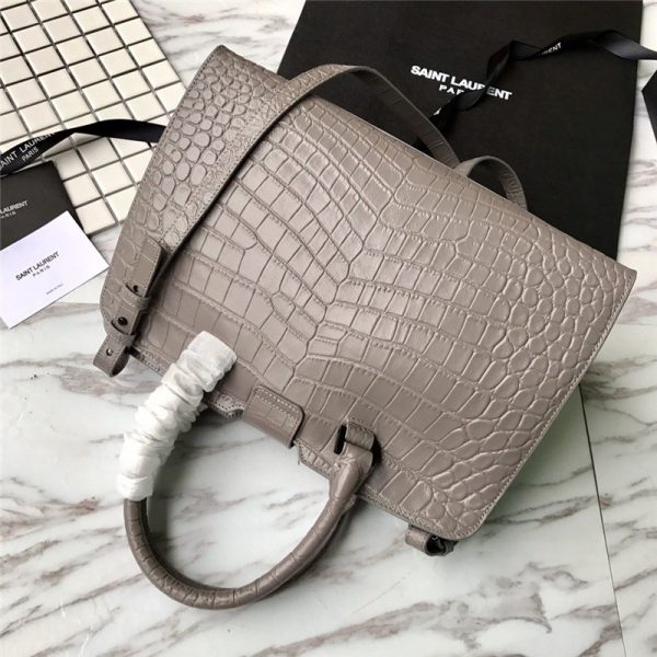 ysl crocodile handbag gray - Image 2