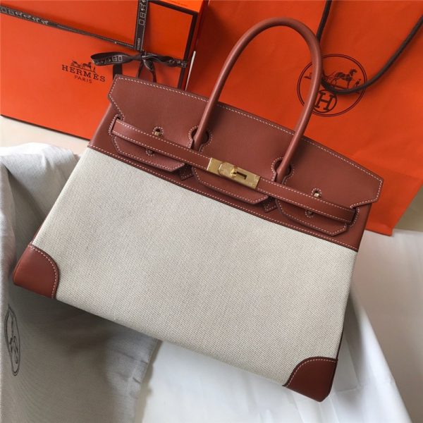 Hermès Leather Hermes Birkin Handbag  swift bag