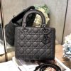 lady dior medium black