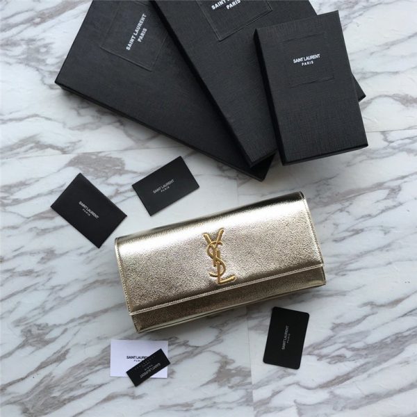 ysl clutch bag gold