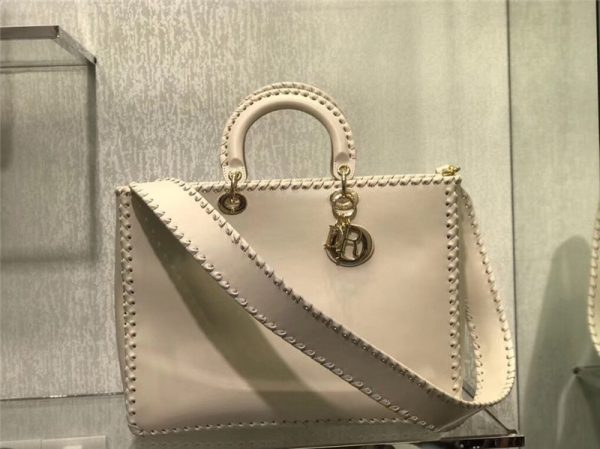 lady dior white bag