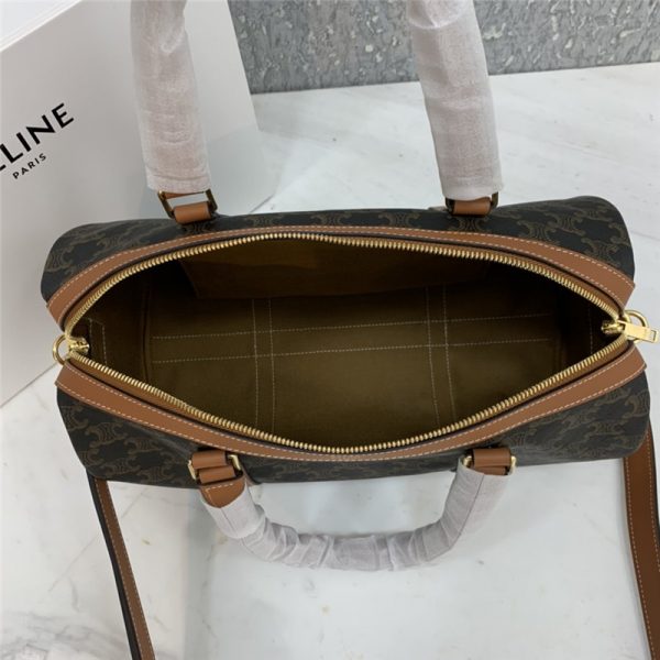 celine boston bag in triomphe canvas - Image 4