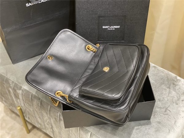 ysl niki leather shoulder bag silver - Image 3