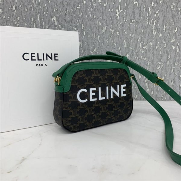 celine small camera bag in triomphe canvas - Image 9