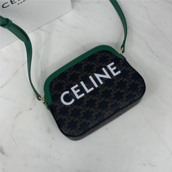 celine small camera bag in triomphe canvas - Image 2