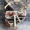 dior saddle bag white