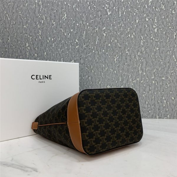 celine triomphe canvas bucket bag - Image 5
