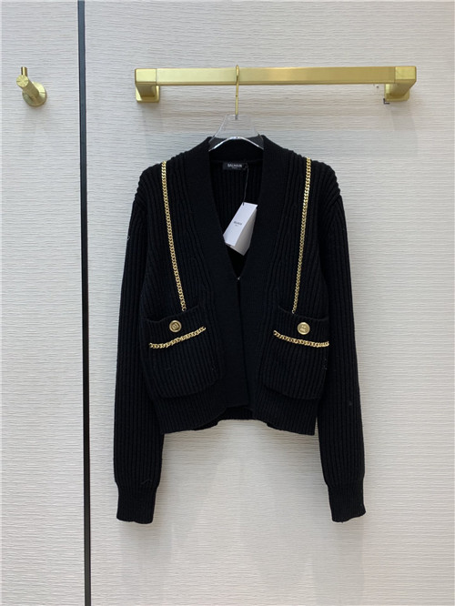 balmain wool cardigan