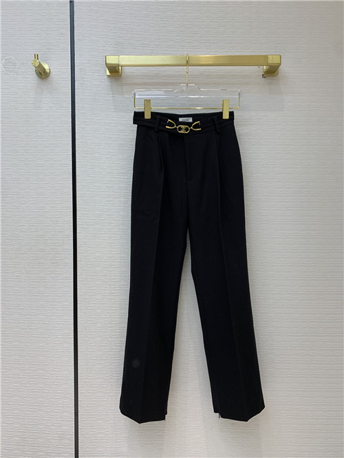 celine black trousers