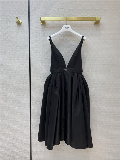 Prada suspenders halter dress
