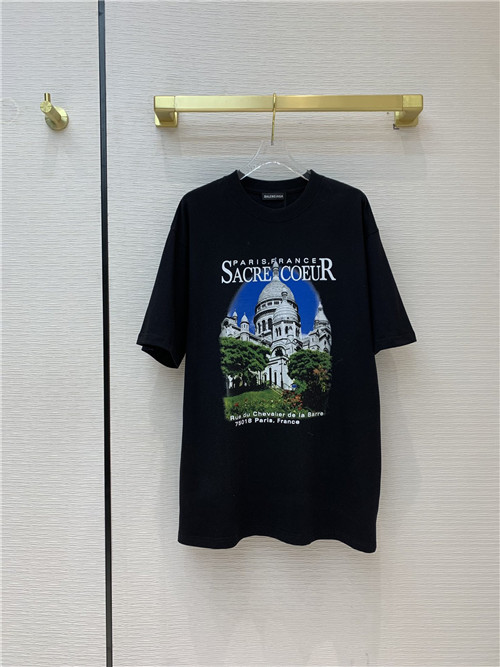 Balenciaga print short sleeve T-shirt