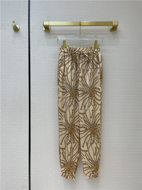 celine printed waist slacks