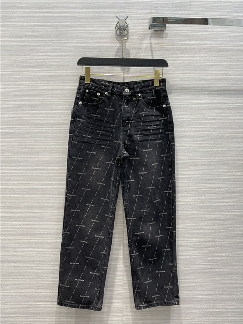 balenciaga logo jeans