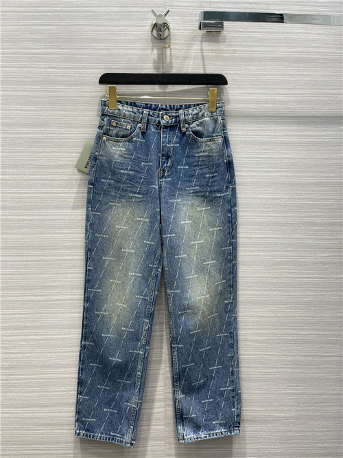 balenciaga logo jeans