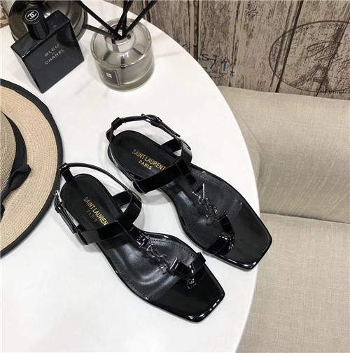 ysl flat sandals womens