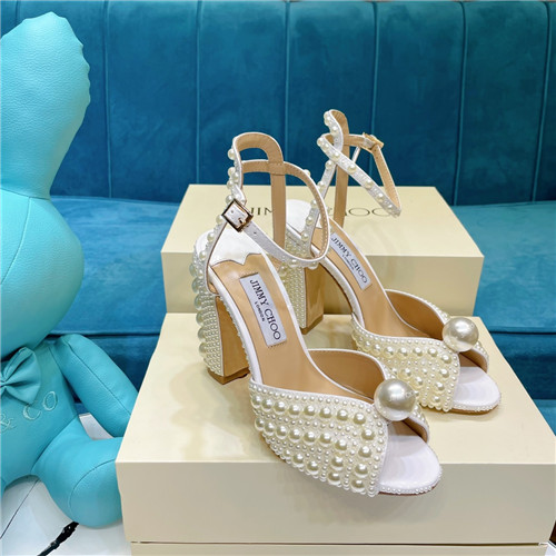 jimmy choo pearl  block heels