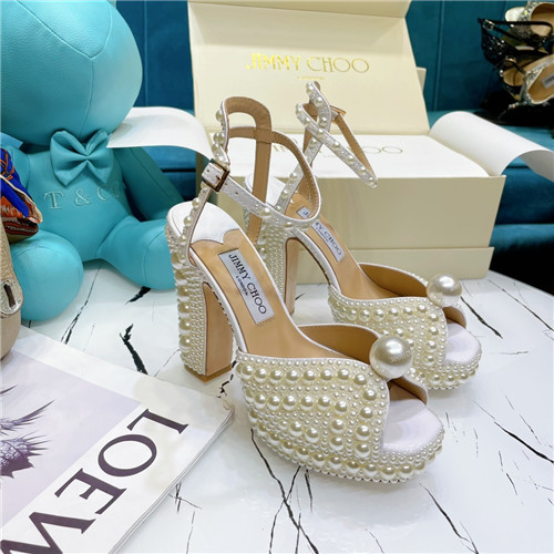 jimmy choo pearl  block heels