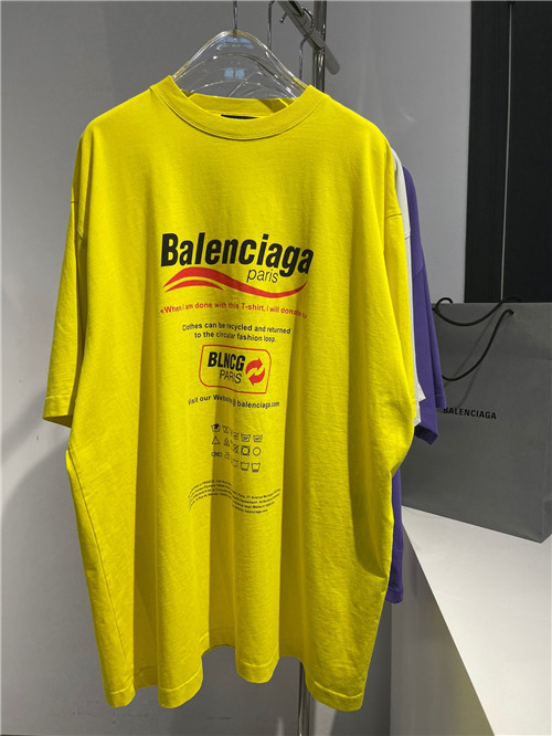 balenciaga yellow t shirt