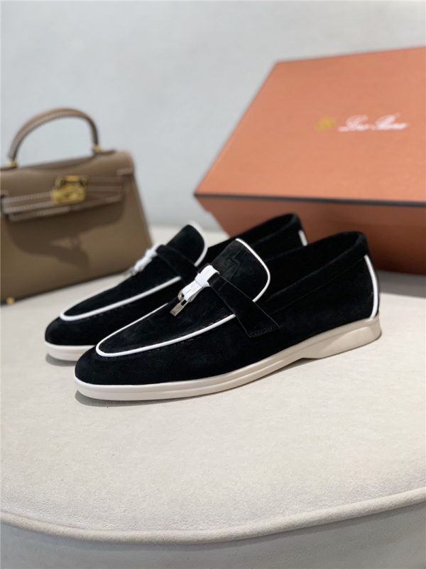 loro piana charms walk suede loafers