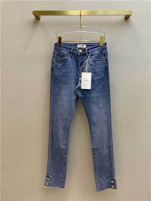 celine blue high-rise jeans