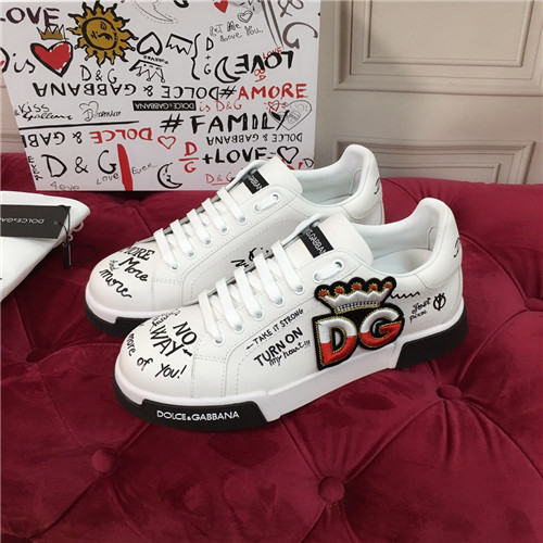 dolce & gabbana D&G white sneakers
