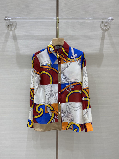 hermes silk shirt