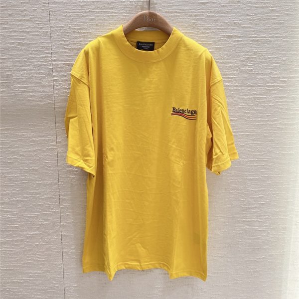 balenciaga yellow t shirt