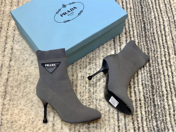 prada socks logo stretch boots - Image 7