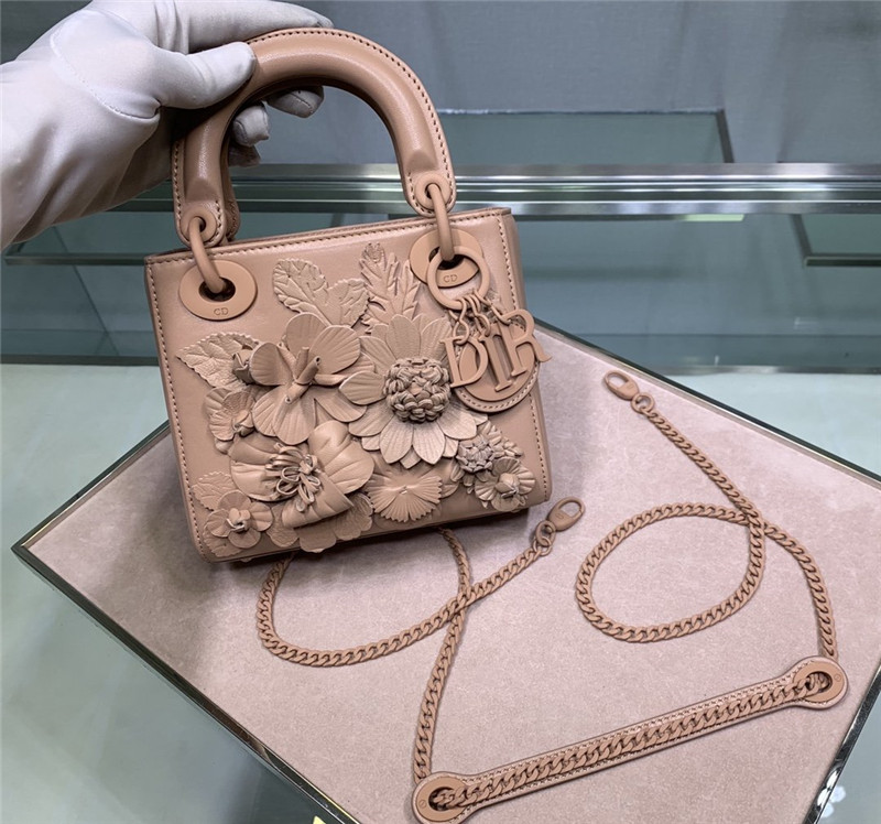 Lady dior hotsell flower bag