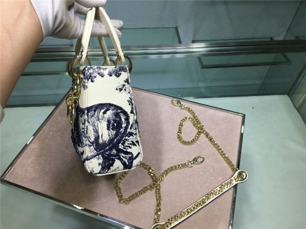 mini lady dior toile de jouy bag - Image 3