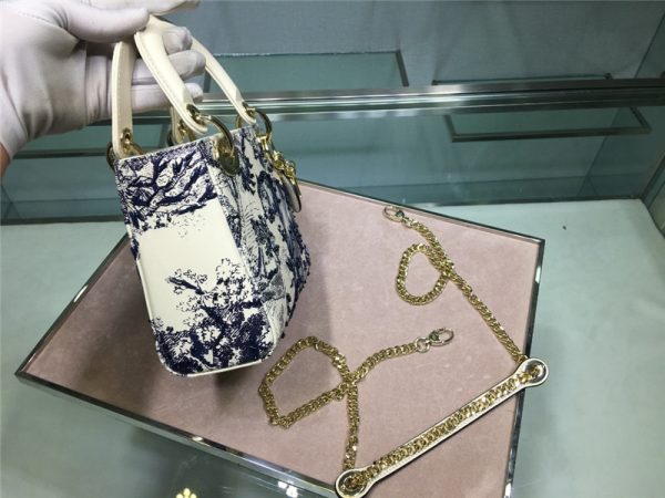 mini lady dior toile de jouy bag - Image 4