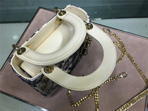 mini lady dior toile de jouy bag - Image 5