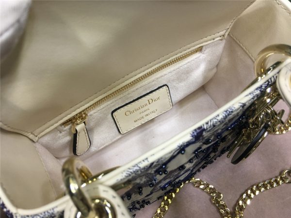 mini lady dior toile de jouy bag - Image 6