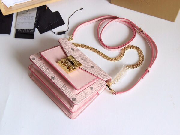 Mcm Mini Organ Bag Pink - Image 6