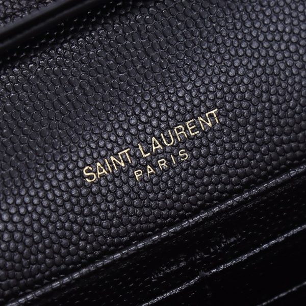 YSL Yves Saint Laurent ???????? ??? Envelope Gold logo Black - Image 9
