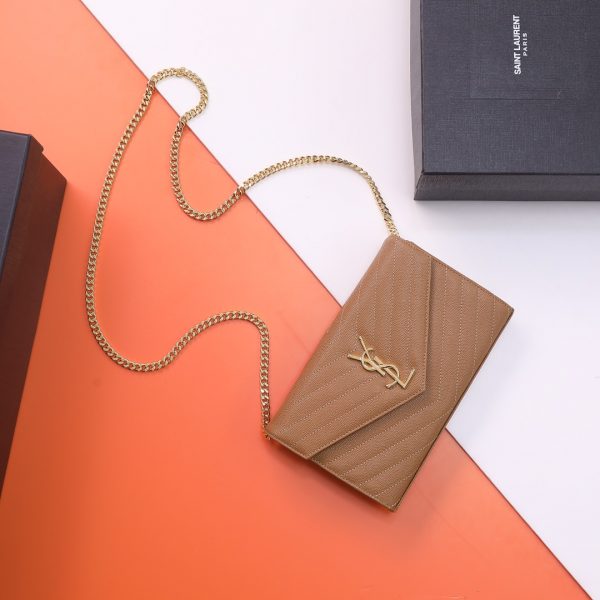 YSL Yves Saint Laurent ???????? ??? Envelope Gold logo