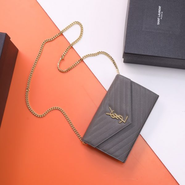 YSL Yves Saint Laurent ???????? ??? Envelope Gold logo