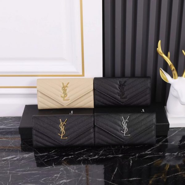YSL Yves Saint Laurent Envelope long clip