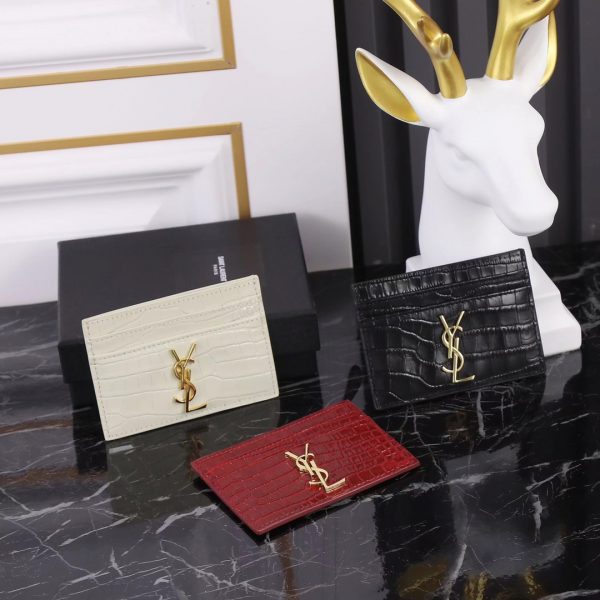 SLP Crocodile Print Card Holder