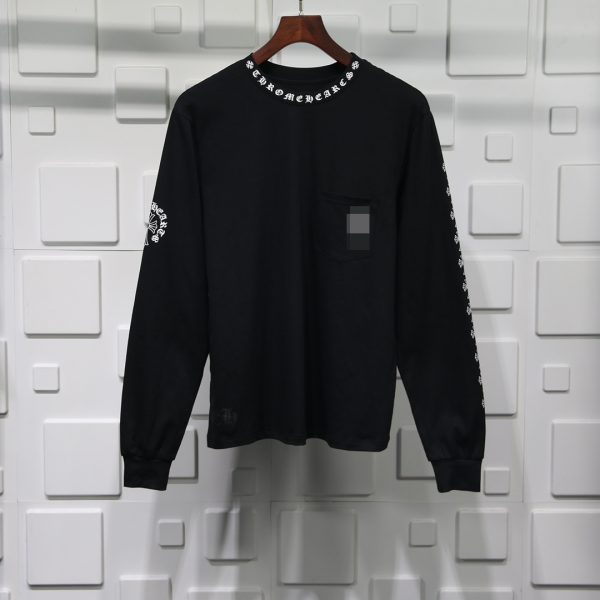 NECKLINE SANSKRIT PRINT LONG SLEEVE T-SHIRT REPLICA
