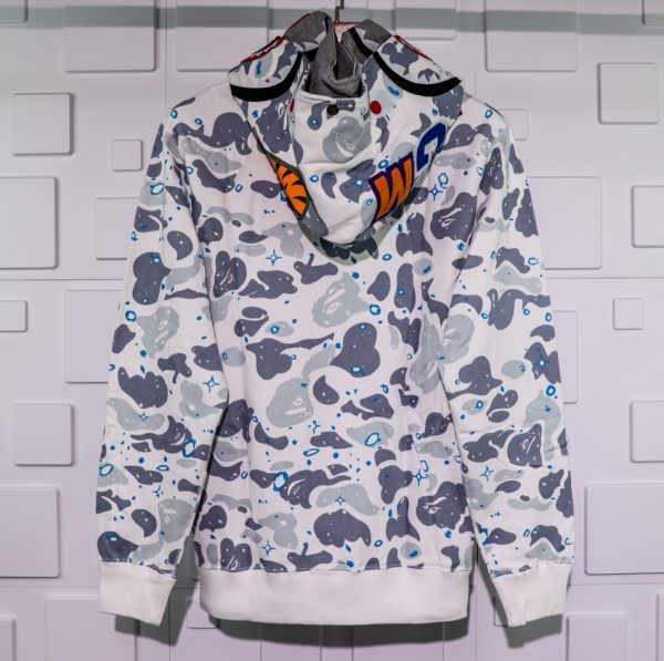 A BATHING APE BAPE SHARK 1ST CAMO DOUBLE HOODIE - Image 5
