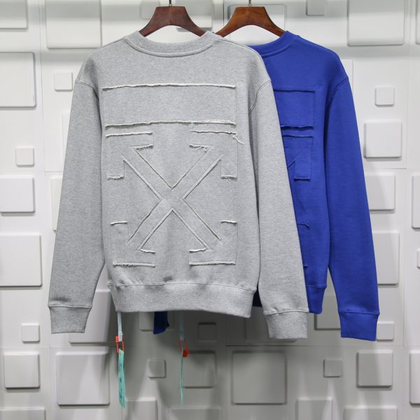 APPLIQUÉ EMBROIDERED CREW NECK SWEATSHIRT