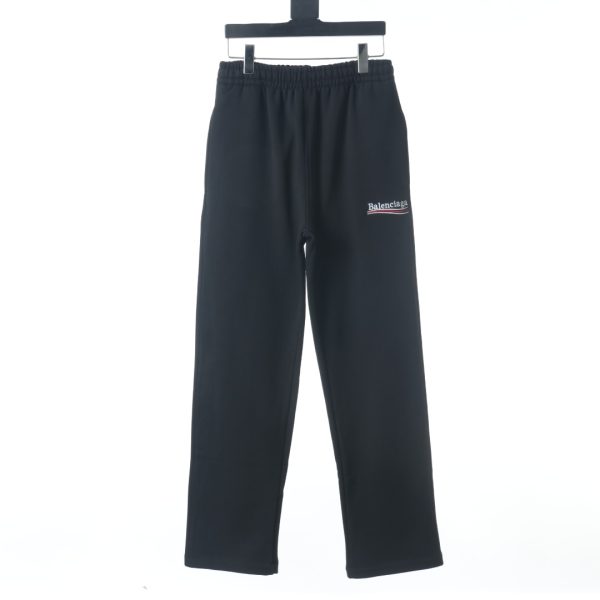 Balenciaga Paris Family Coca -Cola embroidery straight trousers black