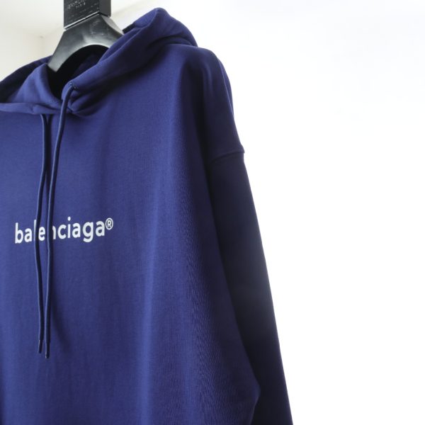 Balenciaga's chest letter printing hooded sweater A - Image 5